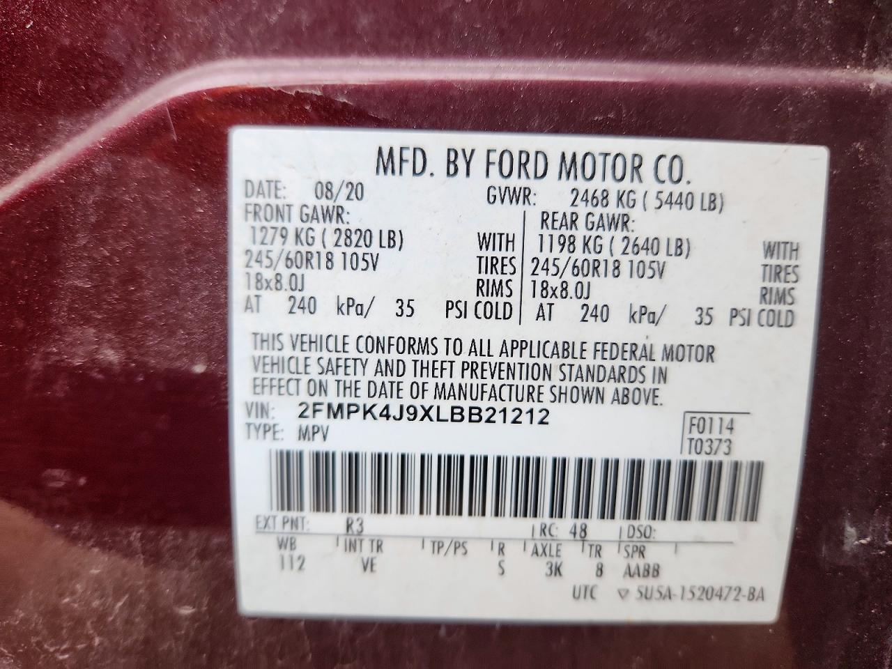 2020 Ford Edge sel