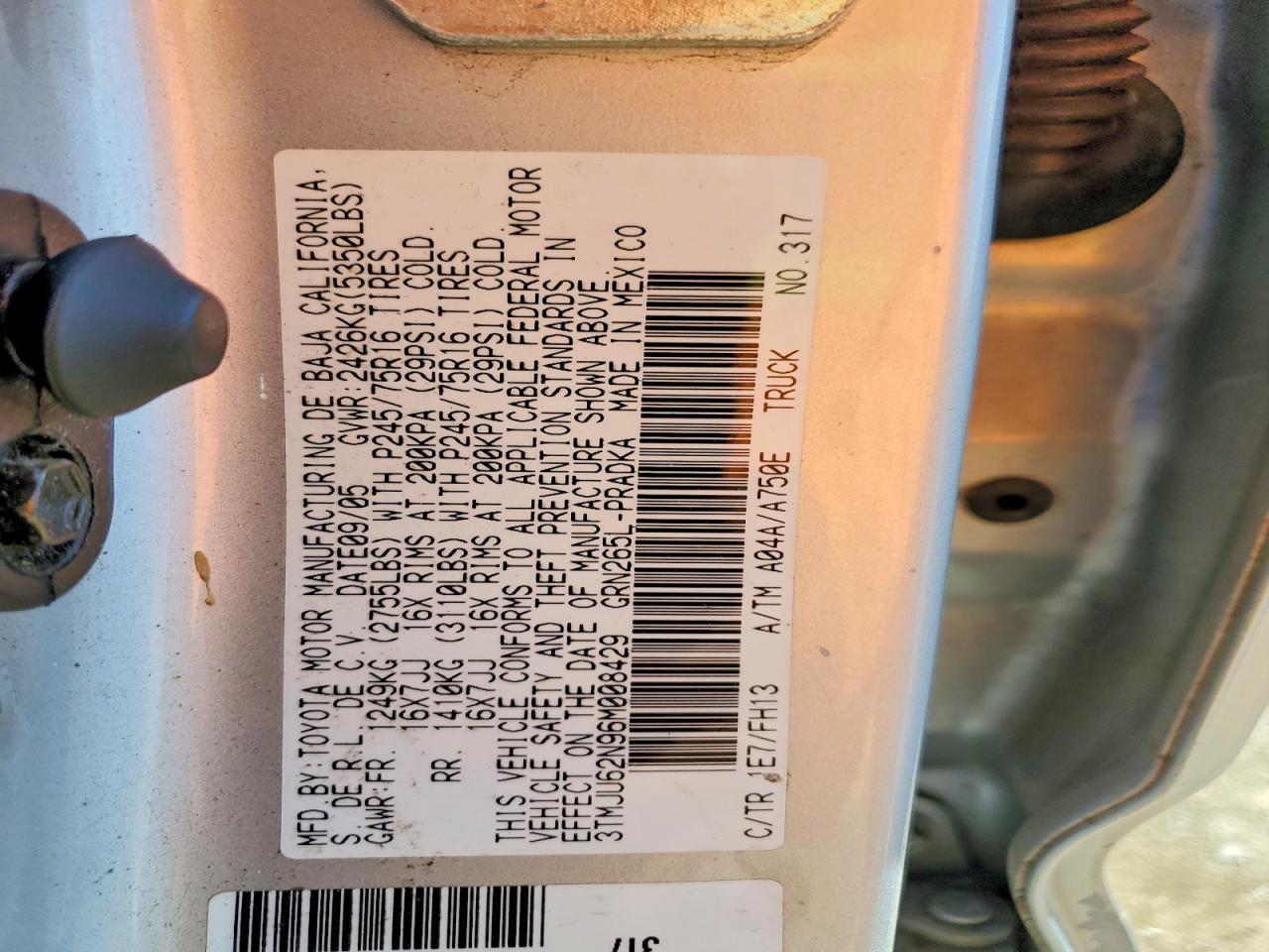 2006 Toyota Tacoma Prerunner V6