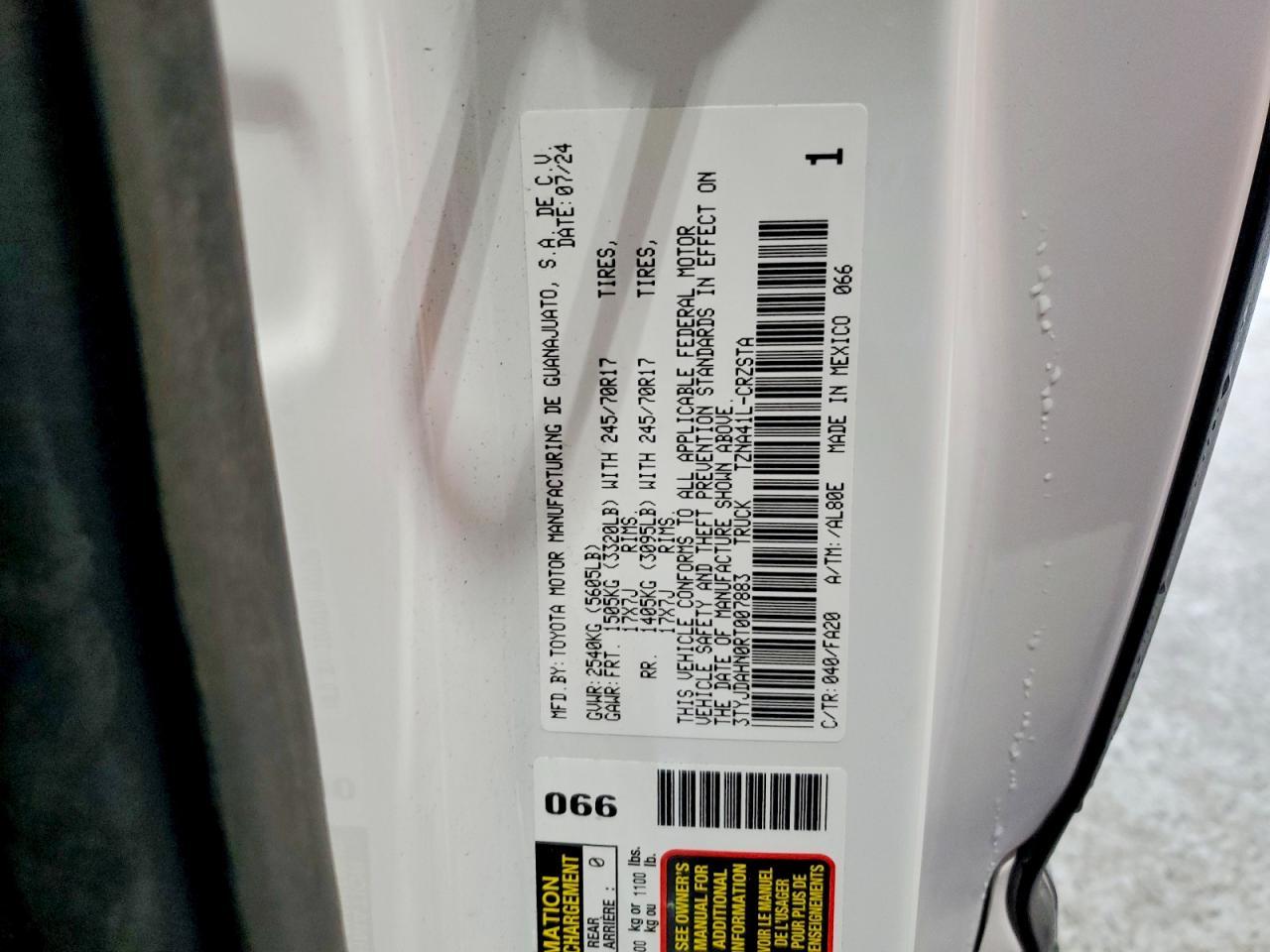 2024 Toyota Tacoma SR