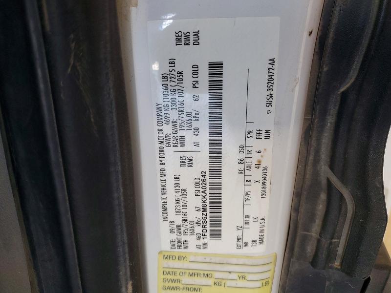 2019 Ford Transit T-350 HD Utility / Service Truck