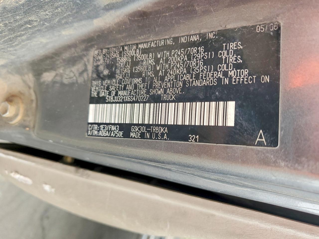 2006 Toyota Tundra Base