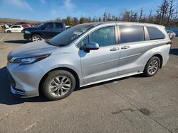 Salvage cars for sale from Copart Brookhaven, NY: 2021 Toyota Sienna xle 7-passenger