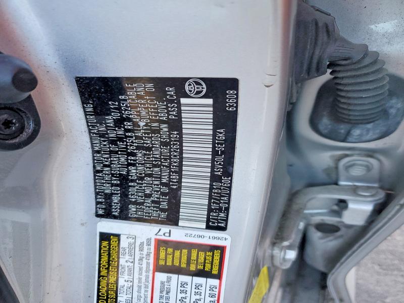 2012 Toyota Camry xle