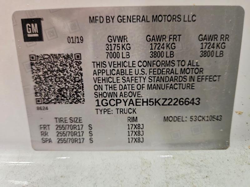 2019 Chevrolet Silverado K1500