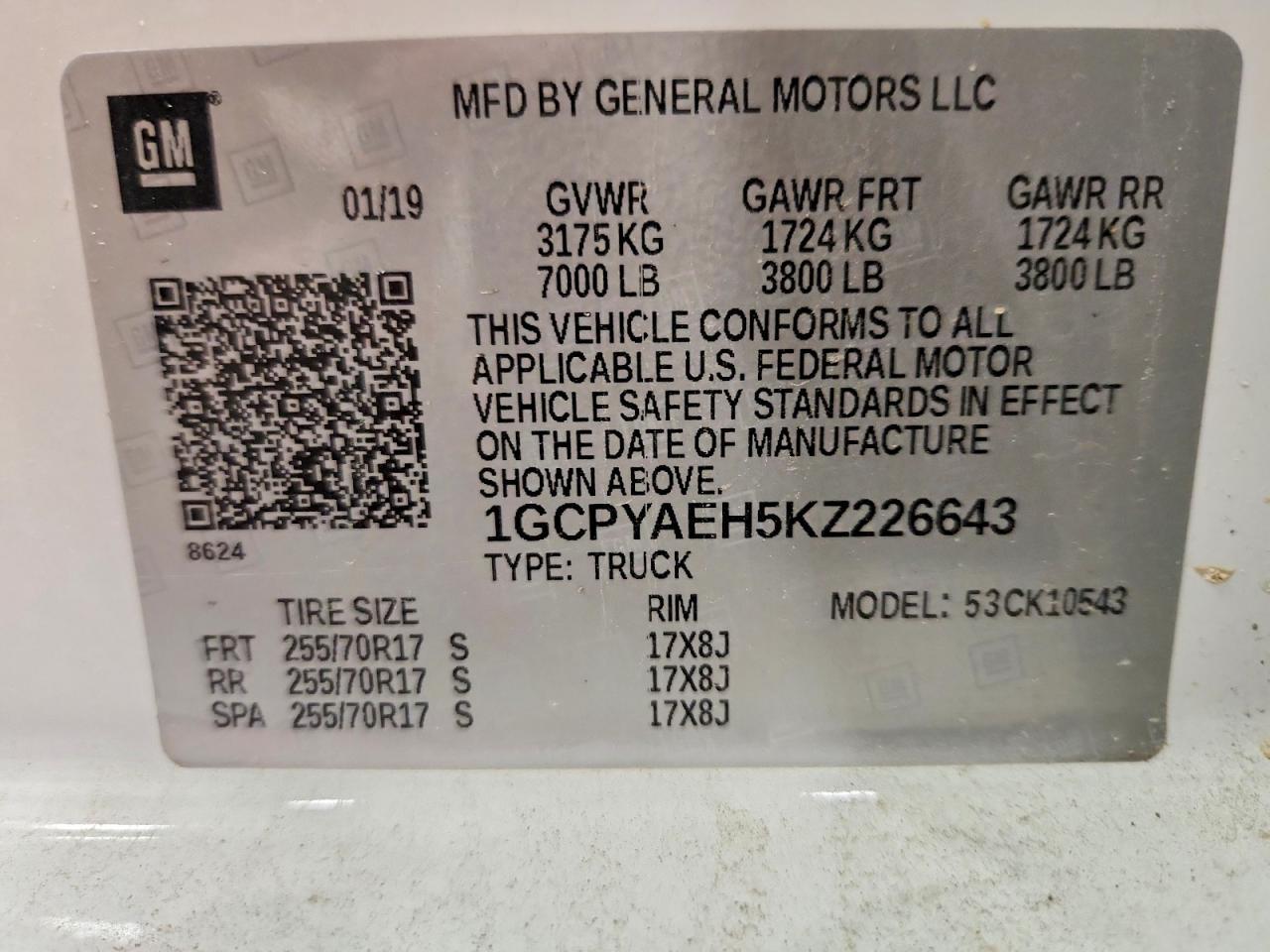 2019 Chevrolet Silverado K1500