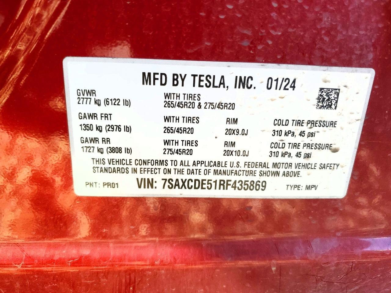 2024 Tesla Model x