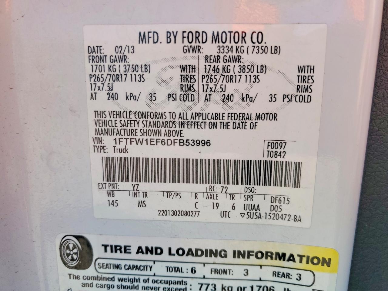 2013 Ford F150 Supercrew