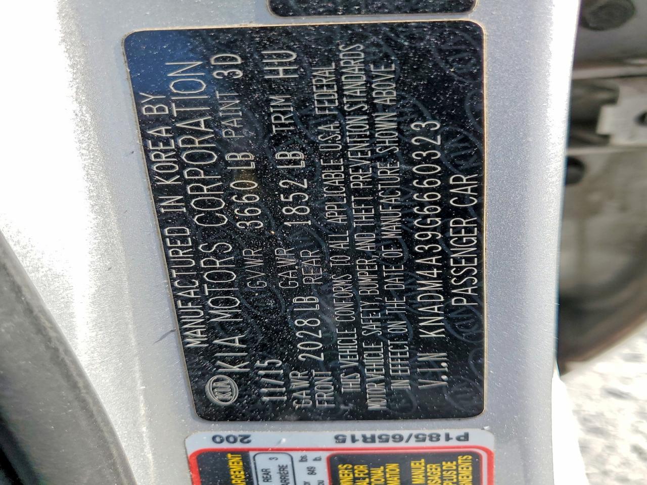 2016 KIA Rio lx