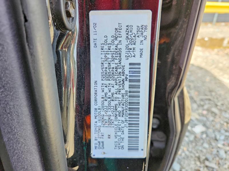 2003 Lexus Gx 470 Base