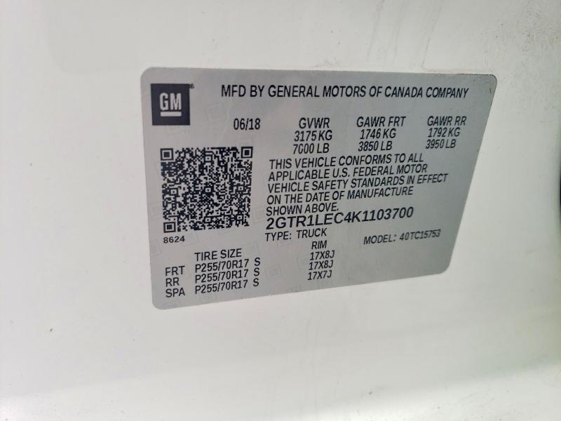 2019 GMC Sierra Limited C1500