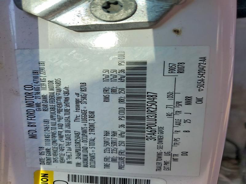 2018 Ford Fusion se Hybrid