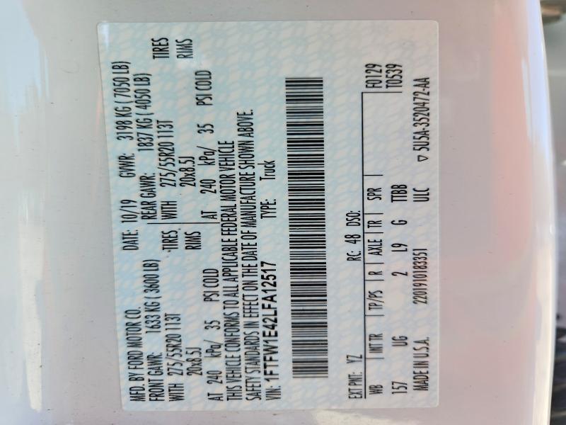 2020 Ford F150 Supercrew