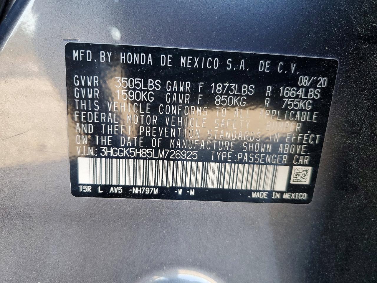2020 Honda Fit ex