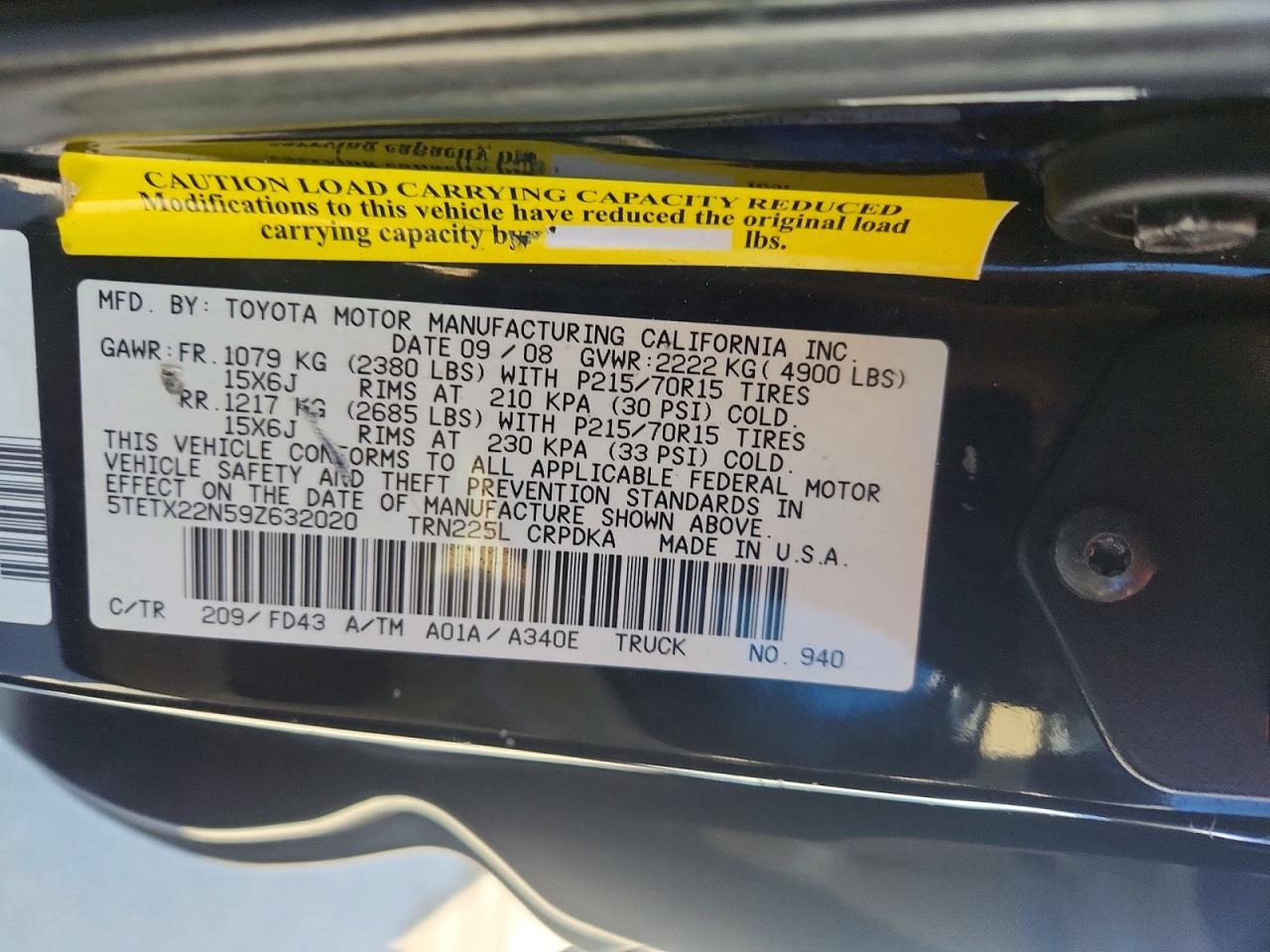 2009 Toyota Tacoma Base