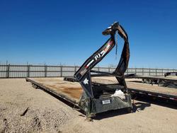 Salvage trucks for sale at Andrews, TX auction: 2018 PJ FS402 Flatbed Trailer