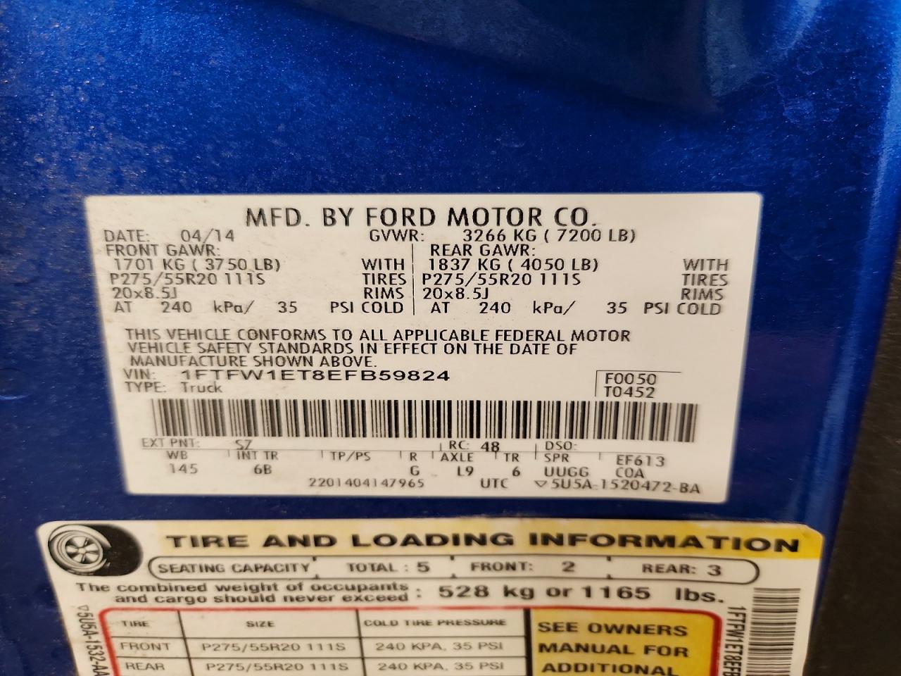 2014 Ford F150 Supercrew