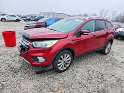 Ford salvage cars for sale: 2017 Ford Escape Titanium