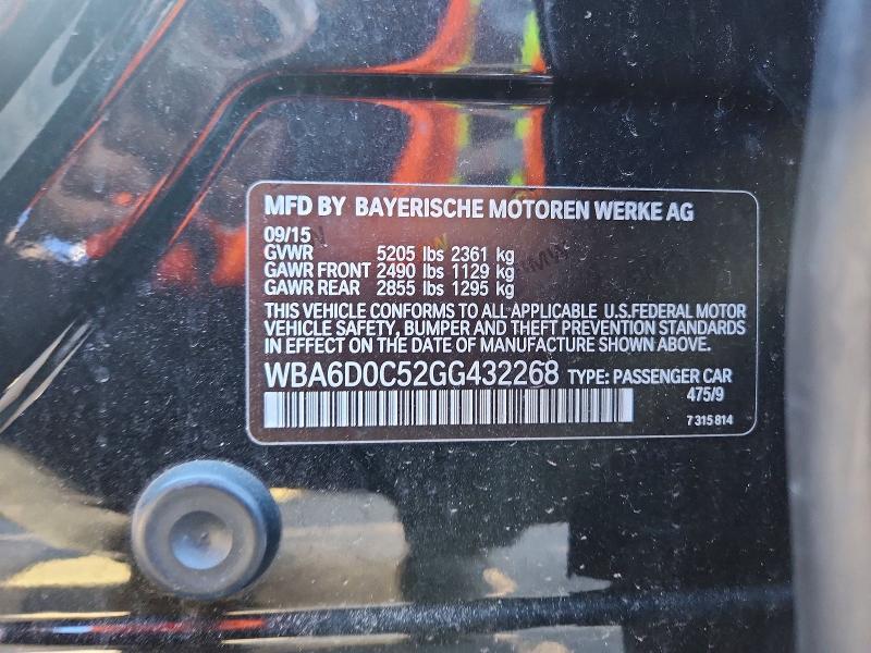 2016 BMW 640 i Gran Coupe