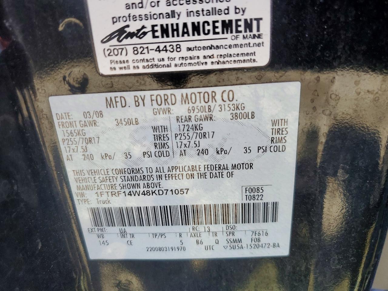 2008 Ford F150