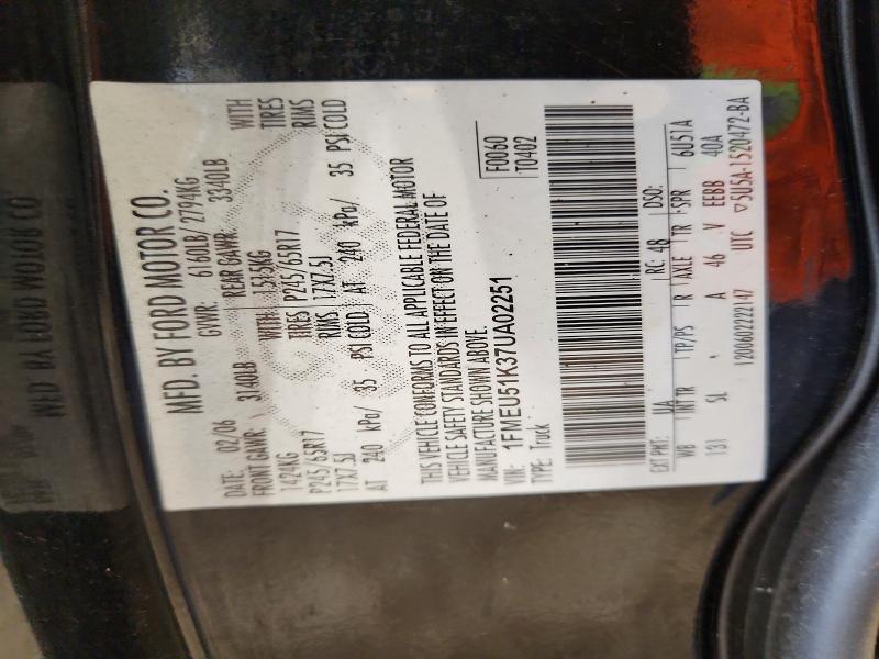 2007 Ford Explorer Sport Trac xlt