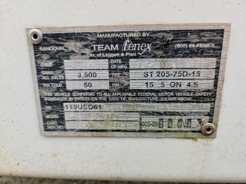 2004 Team Fenex Manhole Support Trailer