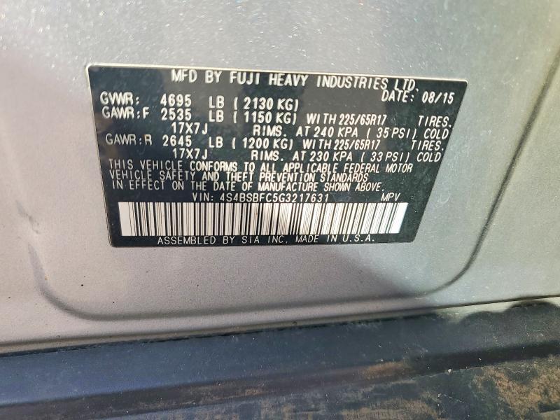 2016 Subaru Outback 2.5i Premium