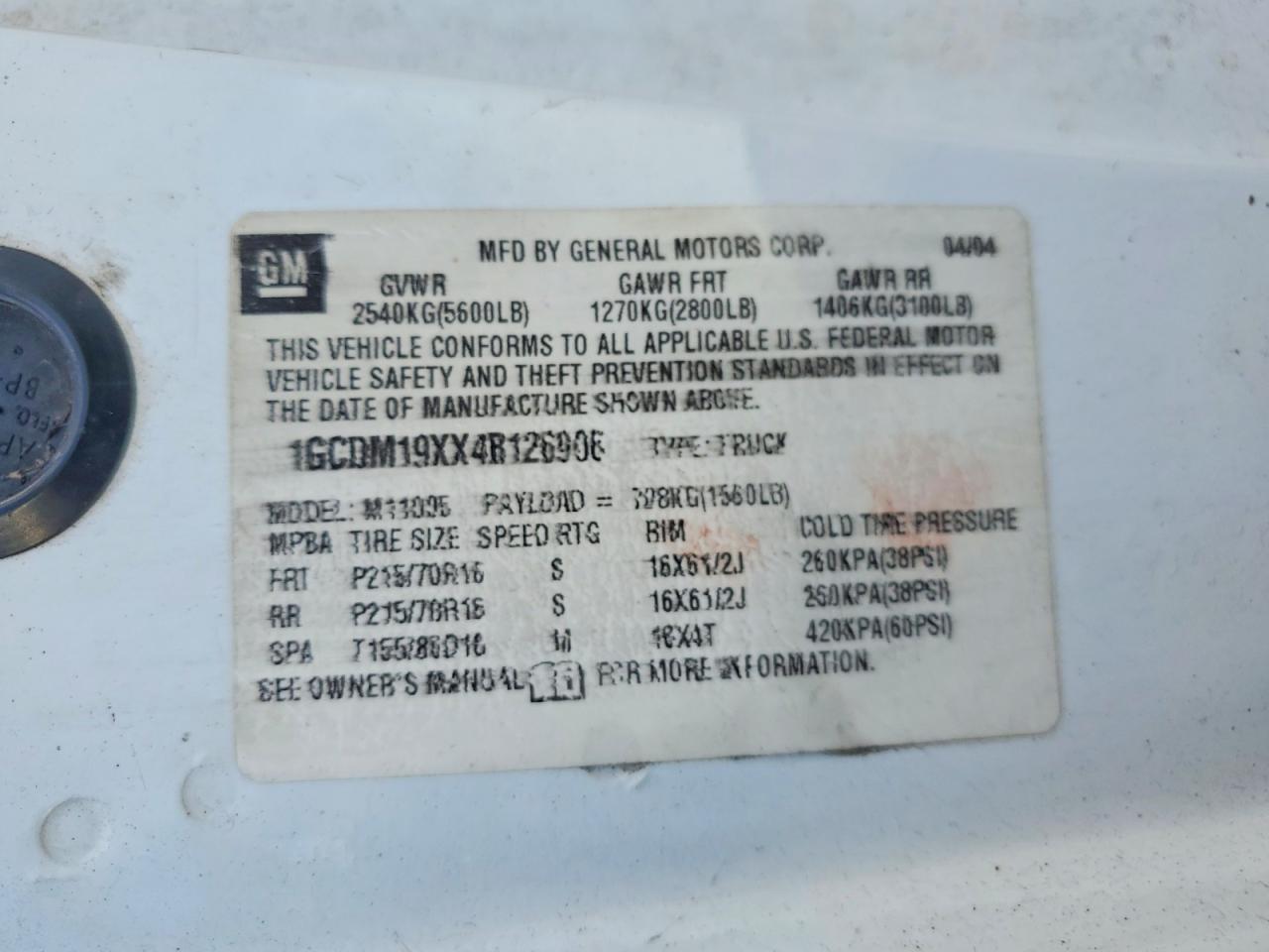2004 Chevrolet Astro