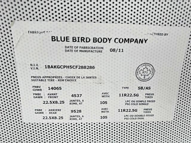 2012 Bluebird Vision-School Bus