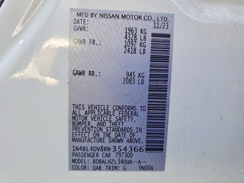 2024 Nissan Altima 2.5 sv