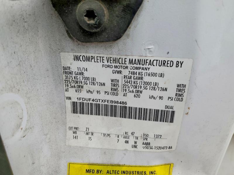 2015 Ford F450 Super Duty Bucket Truck
