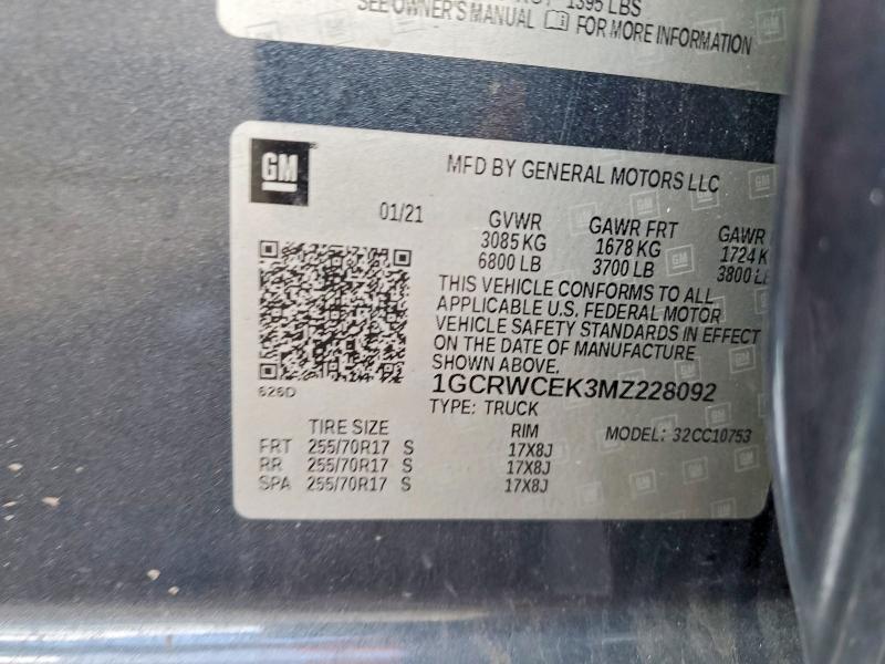 2021 Chevrolet Silverado C1500 LT