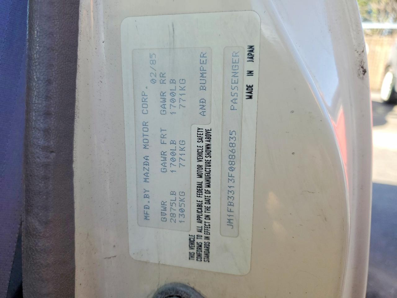 1985 Mazda RX7 12A
