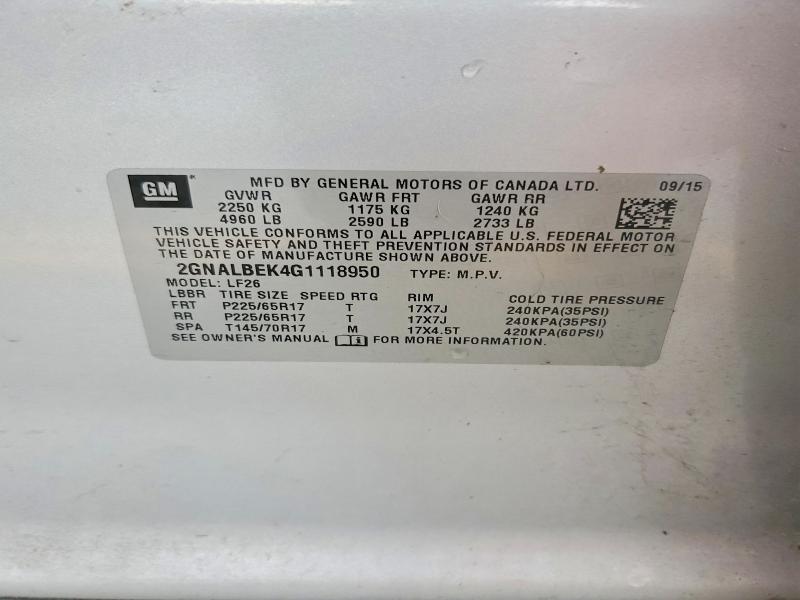 2016 Chevrolet Equinox ls