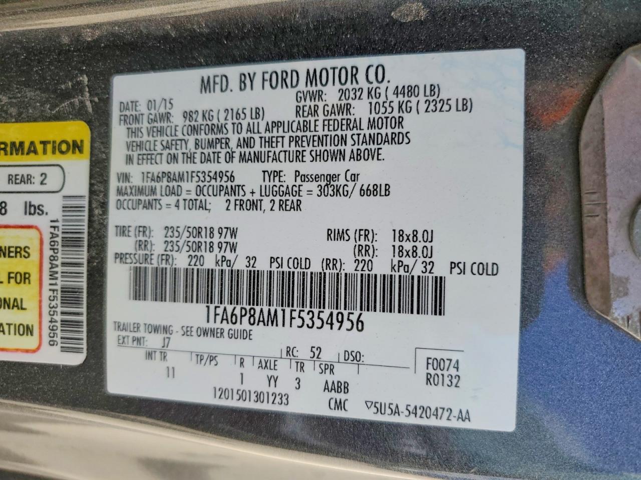 2015 Ford Mustang