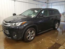 2017 Toyota Highlander Hybrid Limited Platinum en venta en West Mifflin, PA