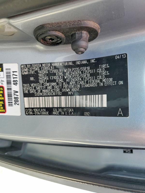 2013 Toyota Sienna Limited 7-passenger