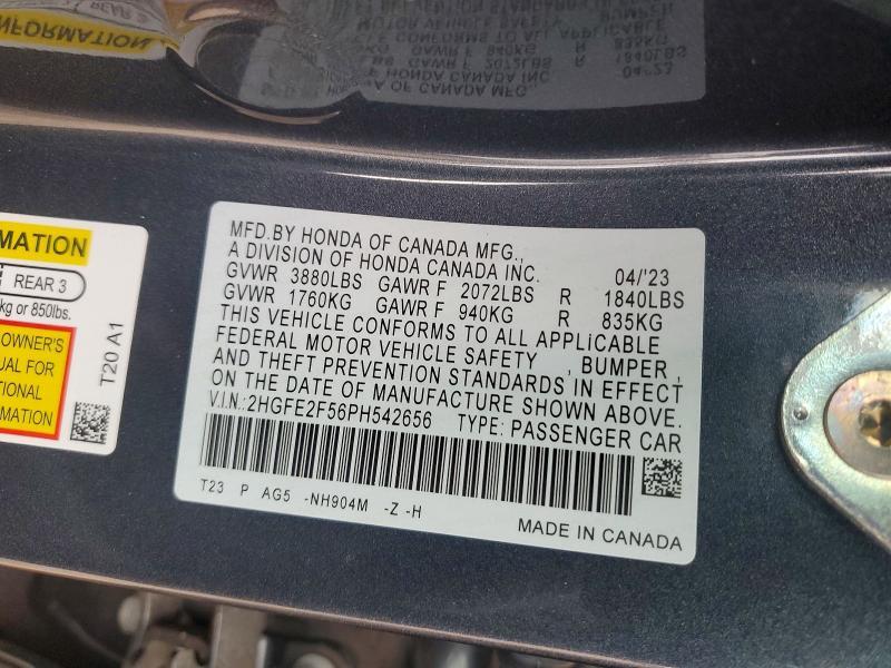 2023 Honda Civic Sport