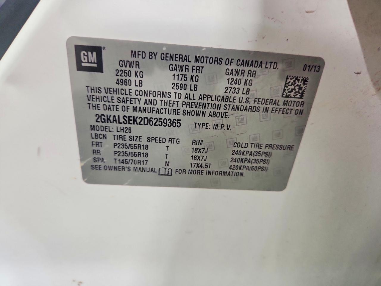 2013 GMC Terrain sle