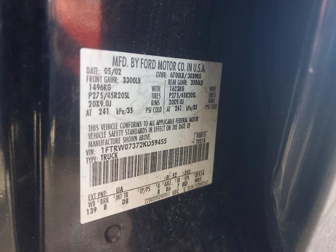 2002 Ford F150 Supercrew Harley Davidson