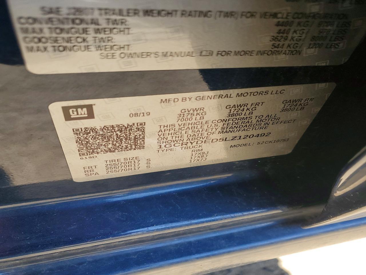 2020 Chevrolet Silverado K1500 LT