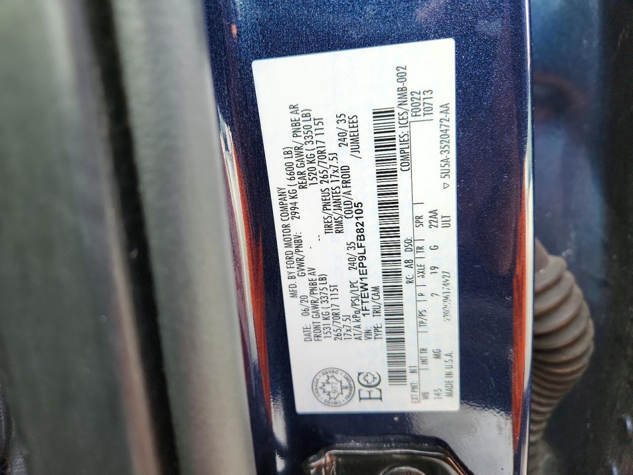 2020 Ford F150 Supercrew