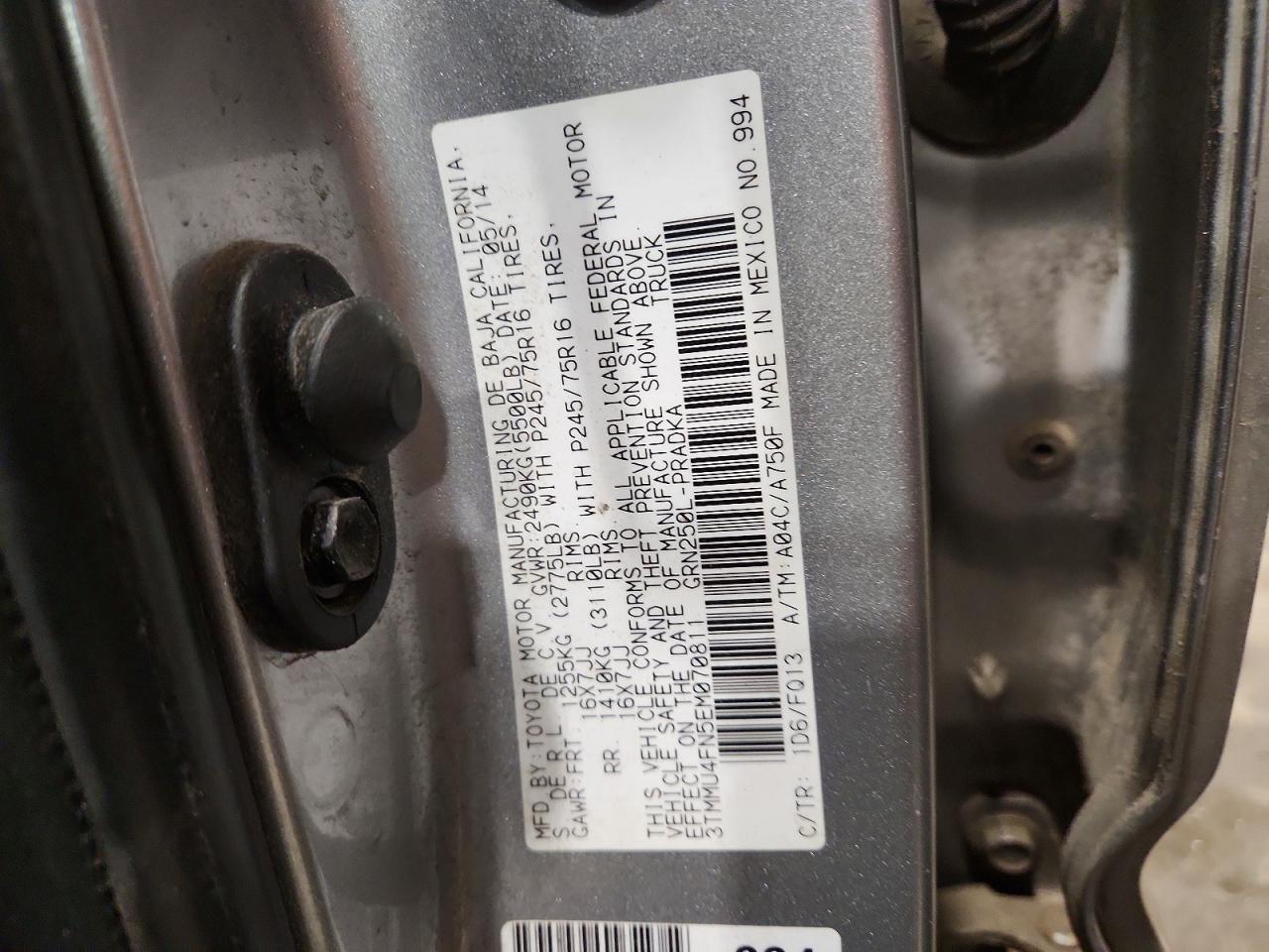 2014 Toyota Tacoma V6