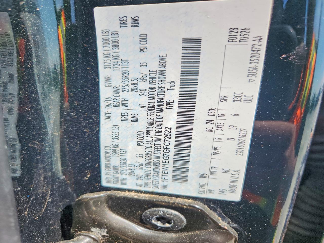 2016 Ford F150 Supercrew