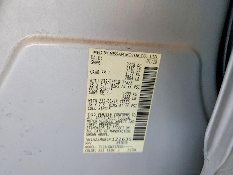 2018 Nissan Murano sv