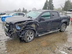 Salvage trucks for sale at Spanaway, WA auction: 2018 Chevrolet Colorado Z71