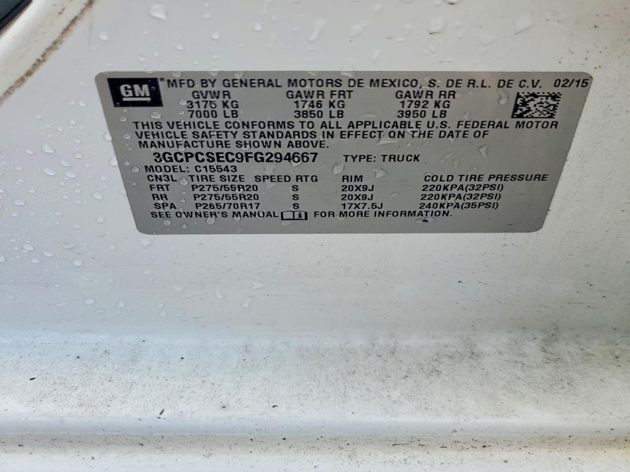 2015 Chevrolet Silverado C1500 LTZ