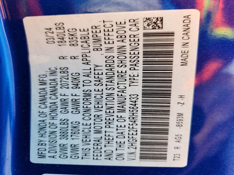 2024 Honda Civic Sport