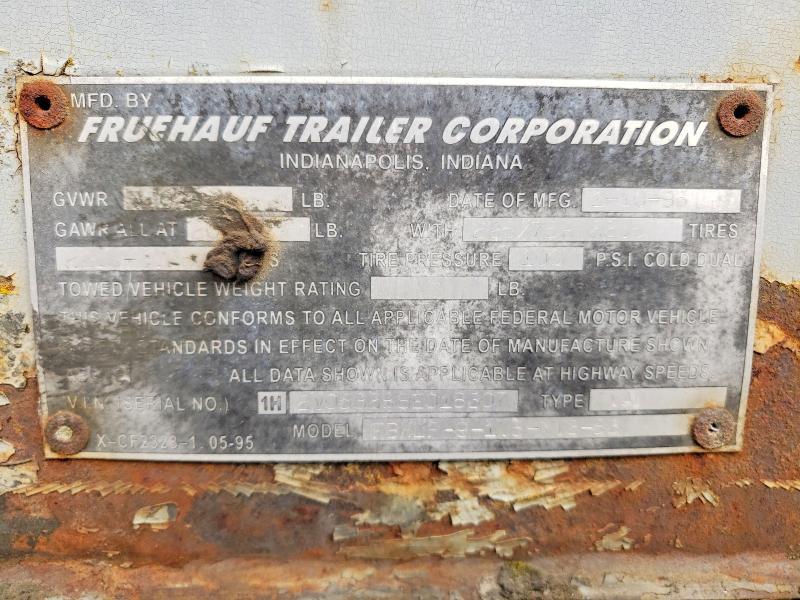 1995 Fruehauf DRY Van Trailer