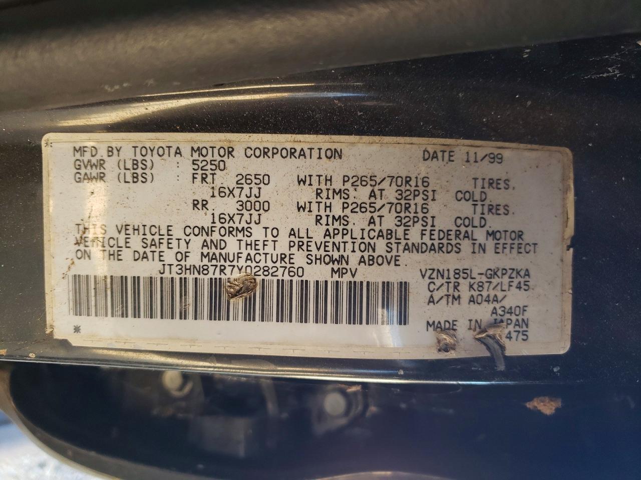 2000 Toyota 4runner Limited