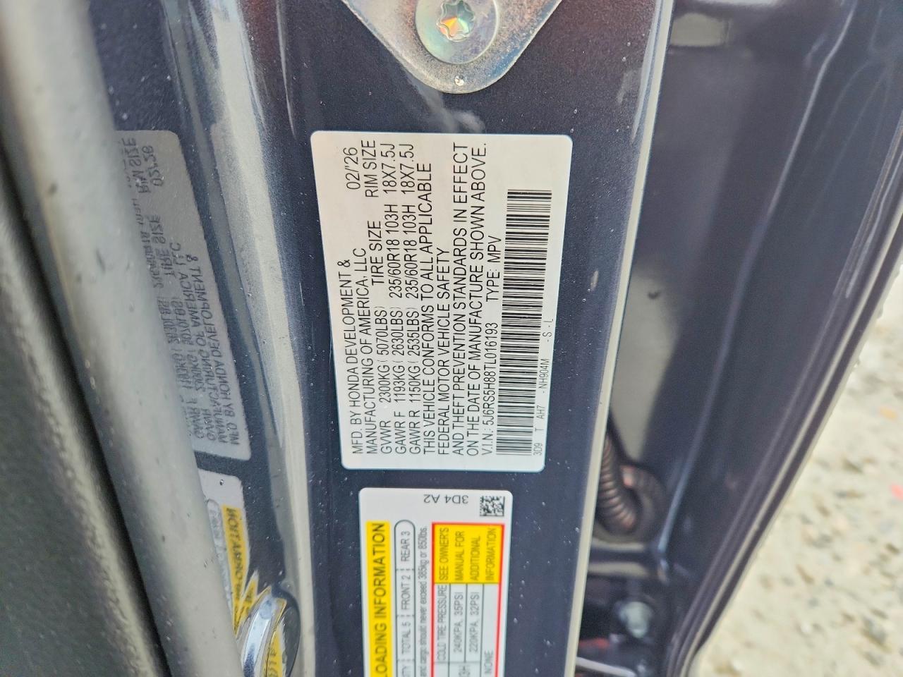 2026 Honda Cr-v Sport-l